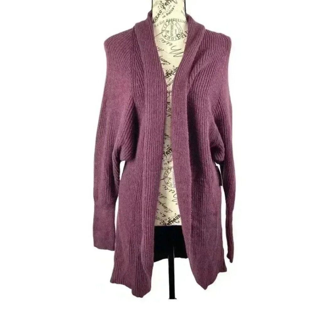 Leith dolman sleeves opened knit cardigan- S